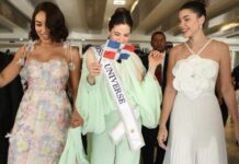 A ritmo de merengue, abrazos y besos, RD recibe a la Miss Universo Fátima Bosch