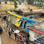 Colapsan varios comercios y viviendas en Gaspar Hernández por lluvias