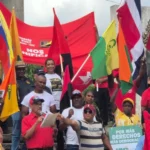 Marcha en la Plazoleta La Trinitaria: salarios dignos y soberanía en el centro del reclamo