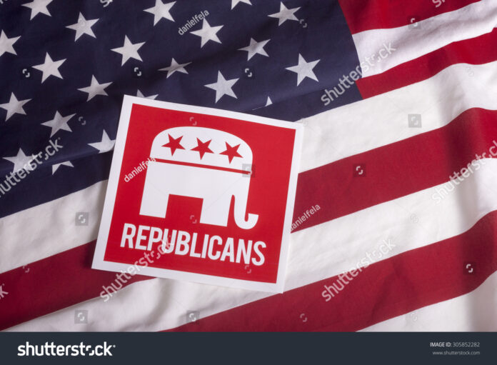 stock-photo-republican-election-on-textured-american-flag-305852282