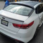 Choque múltiple de cinco vehículos causa largo tapón en la autopista Joaquín Balaguer