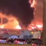 Explosión y fuerte incendio en la Embajada de EE.UU. en Arabia Saudita tras ataque de drones
