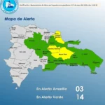 COE mantiene 17 provincias bajo alerta por vaguada y oleaje peligroso