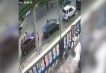 Agente de la Digesett responde con disparo a bofetada que le propinó un motorista en Santiago