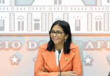 Delcy Rodríguez anuncia la creación de una línea telefónica para denunciar extorsión