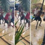 Pelea a botellazos y trompadas en parque acuático de Santiago Oeste deja varios heridos