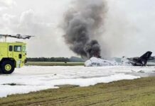 Fallas en el motor derecho fueron las causas de aterrizaje forzado de avión donde murieron pilotos