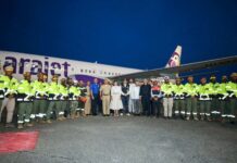 Regresan al país los rescatistas dominicanos que participaron en misión humanitaria en Venezuela