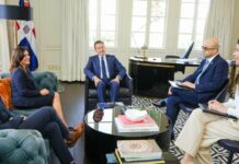Canciller «Ito» Bisonó recibe a embajadora de Estados Unidos Leah Francis Campos