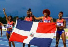 El relevo femenino 4×100 le da a RD su onceava medalla de oro en atletismo con nuevo récord