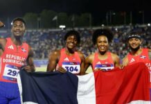 Marileidy culmina remontada dominicana para ganar el oro en el relevo mixto 4×400 metros