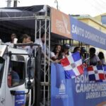 Entre banderas y música, RD celebra con caravana sus 150 medallas en los Juegos Centroamericanos