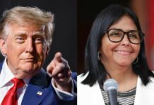 Delcy Rodríguez y Donald Trump, a un día de un histórico encuentro