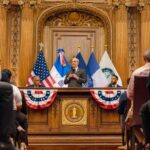 El presidente Luis Abinader se reúne con diáspora dominicana en Brooklyn