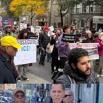 Protestan en el Alto Manhattan contra ICE tras el tiroteo que hirió al dominicano Oscar Belgal