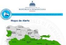 COE mantiene 19 demarcaciones en alerta verde por paso de una vaguada