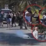 Protesta por desaparición de joven en Nagua termina en enfrentamientos entre policías y comunitarios