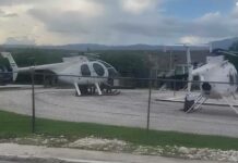 Llevan a Jimaní los cinco helicópteros de combate salvadores