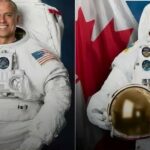 Dos astronautas instalan panel solar en la Estación Internacional durante caminata espacial