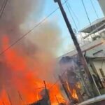 Incendio destruye cinco viviendas en el sector Pueblo Nuevo en Santiago